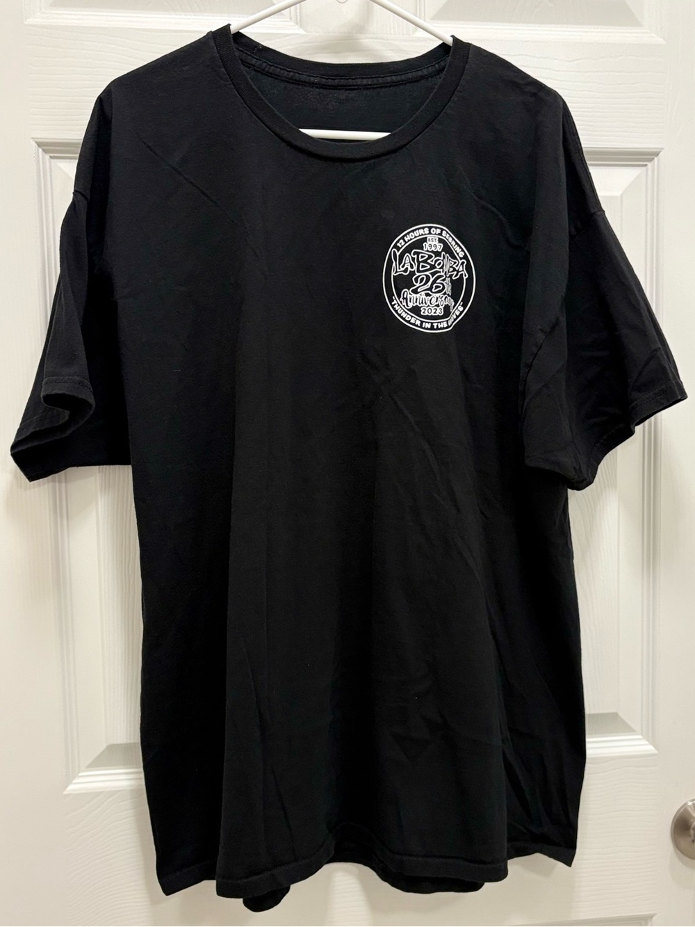 12 Hours of Sebring La Bomba 2023 Pit Crew Graphic T-Shirt Black IMSA L/XL